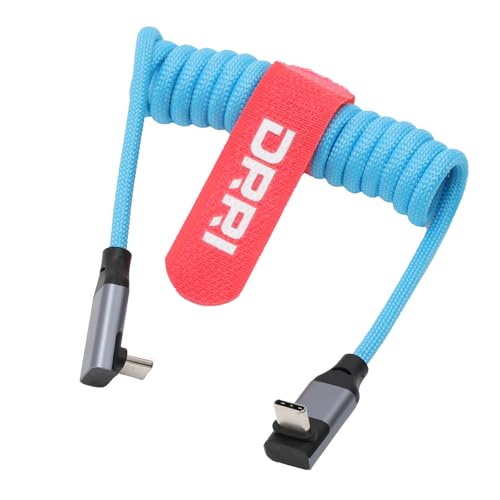 20Gbps USB-C 100W PD Fast Charging Cable for Sonys FX3 FX30 Canon EOS R5C, R5, EOS R6, EOS RP, EOS R, R5, R5C, R6, R7, R8, R10, M6 Mark II iPhone 15Pro MacBooks Pro(Up Bend to Up Bend) - color: Blue, size: Up-Up bend