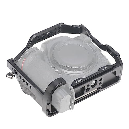 Z8 Cage Support, Hersmay Video Stabilizer Camera Cage with Top Handle for Nikon Z8 Camera Cage Accessories DSLR Rig with Cold Shoe,Handle Locating Holes,Multiple 1/4" 3/8" Screw Holes