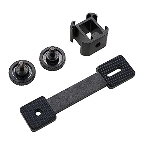 Triple Cold Shoe Mount Extension Bar Bracket with 1/4 Adapter for Zhiyun Smooth 4 DJI Osmo Pocket Osmo Mobile 3 Feiyutech Vimble 2 3-Axis Gimbal Accessories
