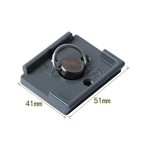 Quick Release Plate 1/4" Screw Compatible with Manfrotto 200PL-14 322RC2 324RC2 488RC2 496RC2 Camera Tripod Head (Pack of 2)