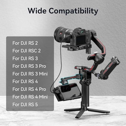 SMALLRIG Adjustable Camera Monitor Mount with Quick Release NATO Clamp, Cold Shoe Mount, Anti-Twist Design for DJI RS 5 / RS 4 Mini/RS 4 / RS 4 Pro/RS 2 / RSC 2 / RS 3 / RS 3 Pro/RS 3 Mini - style: Normal