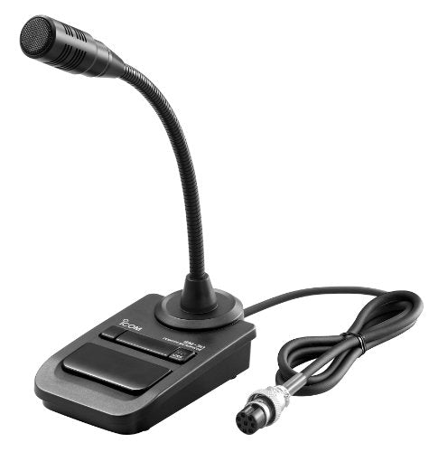 Icom SM-30 Compact Desktop Microphone with Low Cut Function, 8-pin Round