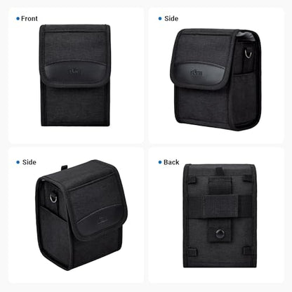 Compact Camera Case for Fuji X100VI X100V X-T30 II +13-33mm Lens Lumix L10 | Shoulder strap, Soft lining, for Sony A6400 A6100 +16-50mm, Nikon Z30 III+16-50mm Lens, Fits camera+lens ≤5.9x3.5x3.5". - color: Compact Camera Case Black