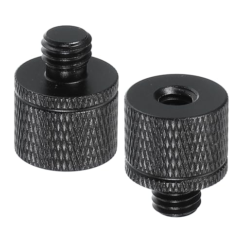 PATIKIL Tripod Screw Adapter 1/4" Female to M8 Male, 2 Pcs Tripod Nut Connectors Camera Mount Screw Camera Double Head Converter for Microphone Holder Magic Arms Accessories, 20 mm - size: 1/4" Female to M8 Male,20 mm