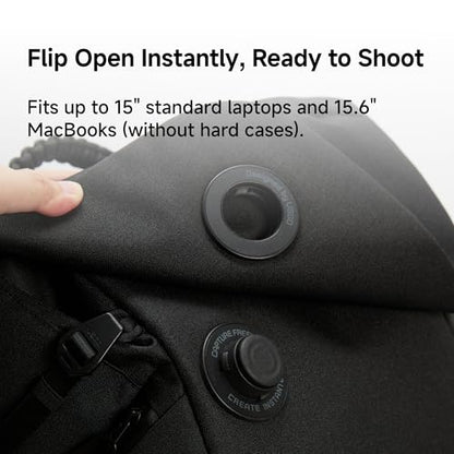 VSGO 6L Casual Crossbody Camera Sling Shoulder Bag - Olive | Quick Access, Customizable Dividers, Waterproof, Adjustable Strap, 3-Point Stablized