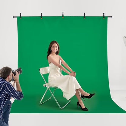 VEVOR Backdrop Stand, 5 x 6.5 ft Adjustable Photo Backdrop Stand Kit, Portable Background Backdrop Stand with 3 Crossbars, Heavy Duty Projector Screen Stand, for Wedding, Photo Video Studio & Party - size: 5 x 6.5 Ft