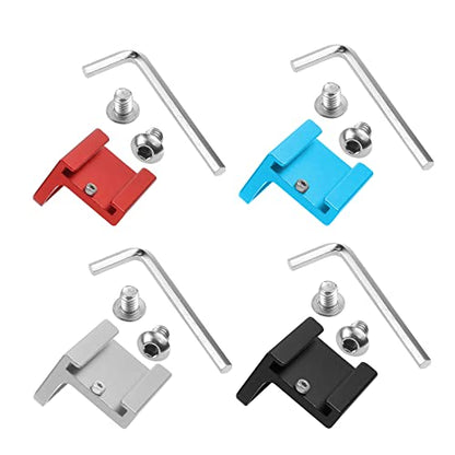 Cold Shoe Mount Adapter 90 Degree for Camera Attach Side Cage Quick Release L Bracket Plate Handle 1/4" Screws