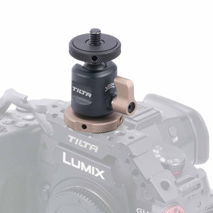 Tilta Mini Ball Head Mount | Adjust Angle of External Monitors or On-Board Lights | Ensures Accessories Stay Secure | Easy to Adjust (Cold Shoe) TA-MBH-CS-B - style: Cold Shoe
