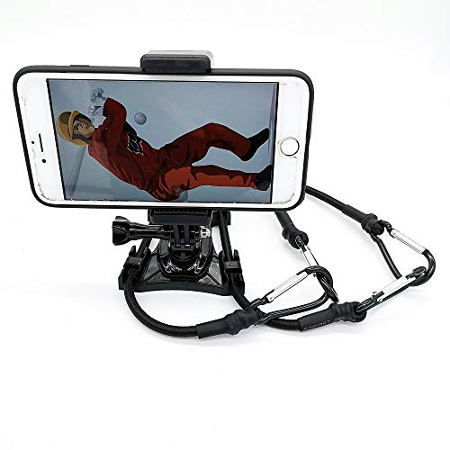 Cell Phone Fence Mount - Camera Backstop Chain Link Mount for Gopro Action Camera Small Digital Camera and Smartphones - Your Baseball - Softball - Tennis Games Buddy