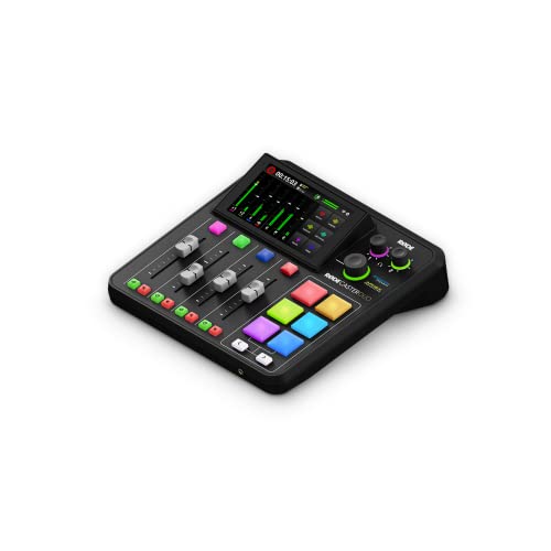 RØDE RØDECaster Duo Compact All-in-One Audio Production Solution for Podcasting, Streaming, Music Production and Content Creation (Black) - color: Black, style: RC Duo