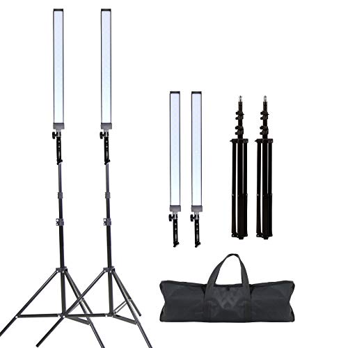 Photography Studio LED Lighting Kit Adjustable Light Professional Electrical Lights with Light Stand Tripod Photographic Video Capture Portraits