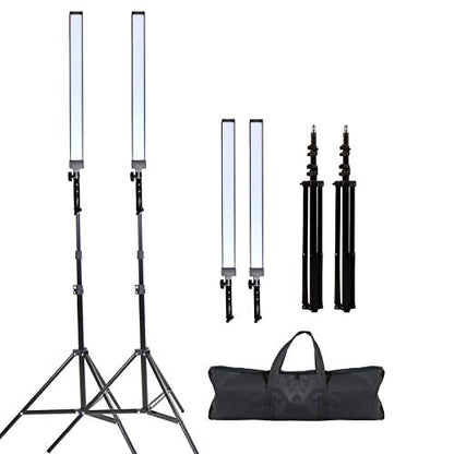 Photography Studio LED Lighting Kit Adjustable Light Professional Electrical Lights with Light Stand Tripod Photographic Video Capture Portraits