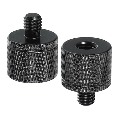 PATIKIL Tripod Screw Adapter 1/4" Female to M6 Male, 2 Pcs Tripod Nut Connectors Camera Mount Screw Camera Double Head Converter for Microphone Holder Magic Arms Accessories, 20 mm - size: 1/4" Female to M6 Male,20 mm
