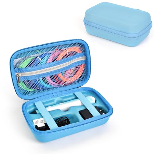 Hard Case Compatible with SCRIB3D P1/Advanced Printing 3D Pen, Portable Art Activity Set Carrier Case for Printing Strands and Accessories,Blue - color: Blue, size: Fits for SCRIB3D P1 Pen