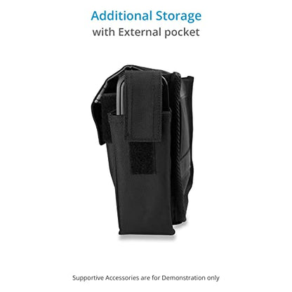 PROAIM Cube AC Pouch (Small) For Camera Assistants, Grips & Techs. Comes with a 2.5 Wide Belt Loop, External Pockets & D-Ring. For Utility Tools & Video Accessories (P-CBAC-01)