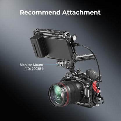 SmallRig Camera Cage Kit for Canon R6 Mark III with Top Handle and Cable Clamp, HawkLock NATO Rails, Quick Release Plate for Arca, Compatible with DJI RS 3 / RS 3 Pro/RS 4 / RS 4 Pro-5955 - style: Cage with top handle