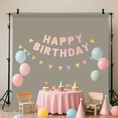Grey Photo Backdrop for Photoshoot Photography Background Studio Backdrop Streaming Video Shooting 5x7FT - color: Grey, size: 5X7 FT