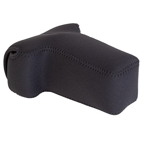 OP/TECH USA Soft Pouch – Compact digital camera case, lightweight accessories pouch, sleek neoprene sleeve for DSLR, perfect for backpacks & travel – durable protection in style D-SLR Zoom Black - color: Black, style: D-slr Zoom