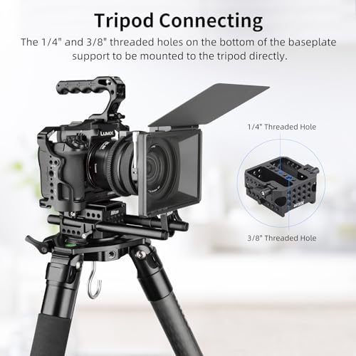 Nitze 15mm LWS Camera Baseplate, with Plate for Manfrotto Standard, Quick Installation and Removal- PB13