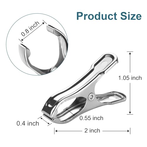 36 Pcs Garden Clips, Greenhouse Clamps, Stainless Steel Greenhouse Clips for Netting, Heavy Duty Row Cover Clips with a Strong Grip for Shade Cloth or Plant Cover on Gardening Hoops - style: 36 PCS Garden Clips