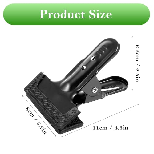 12 Pack Backdrop Spring Clamps - 4.3 Inch Heavy Duty Clips for Photography Background Stands, Woodworking & Home Improvement Projects