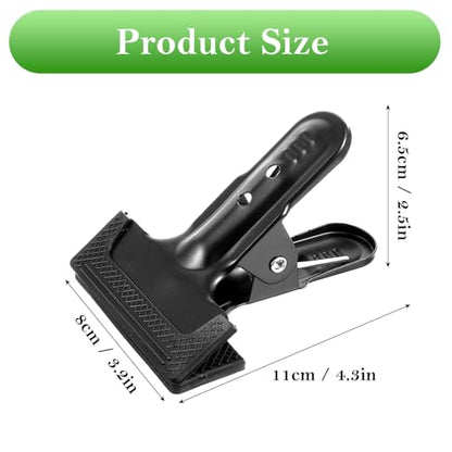 12 Pack Backdrop Spring Clamps - 4.3 Inch Heavy Duty Clips for Photography Background Stands, Woodworking & Home Improvement Projects