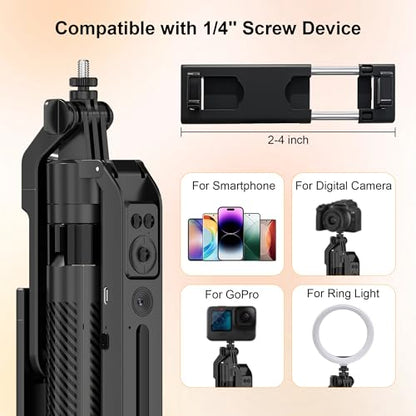 10" Ring Light with 71" Phone Tripod Stand Auto Face Tracking, Vlogging Kit for iPhone Tripod with Remote, Dimmable LED Circle Round Light for TikTok/Makeup/YouTube/Live Steaming - size: Tripod with 10'' Ring Light
