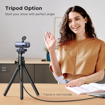 UGREEN 2K Webcam for PC Ultra HD 1080P Computer Webcam with Microphone, PC Camera with Privacy Cover, USB Web Camera for Streaming, Conference, Video Calling, Zoom, Skype, Teams, FaceTime, Grey - color: Grey