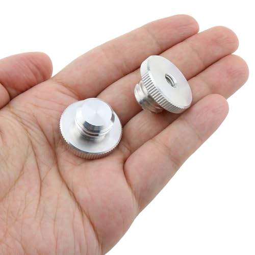 2pcs Aluminum Alloy 1/4" to 5/8" Threaded Screw Adapter for Tripod Laser Level Adapter