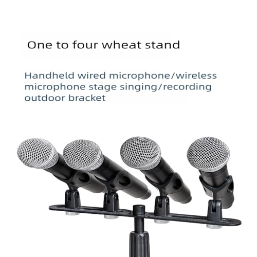 CH4 Mini 4 Mic Mount Bar with Standard 5/8-Inch Thread Suitable for Most Microphone Stands Boom Arms