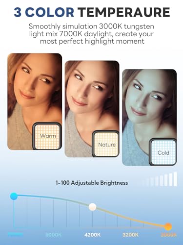 USKEYVISION Smartphone Vlogging Kit for iPhone 16/15/14 Mini/Pro/Max, Android Smartphone Content Creator Kit w/Microphone Light Auto-Switch Phone Clip for YouTube Tiktok Live Steam (Vlog K2)