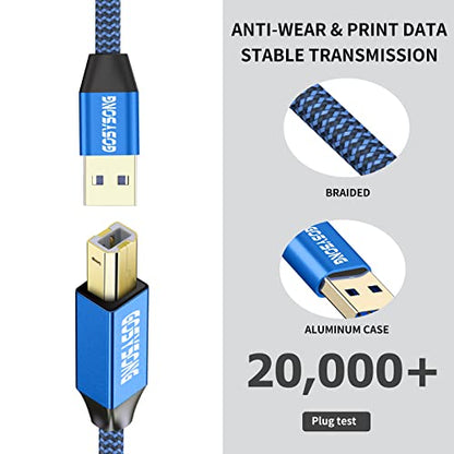 40ft Active USB A to B Cable - High Speed Long Printer USB - size: 40ft, style: USB Type A to Type B Printer Cable