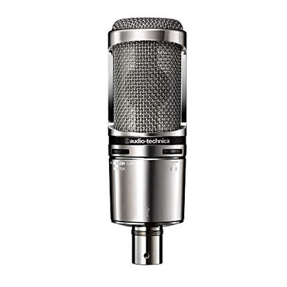 Audio-Technica AT2020USB+V Limited Edition Cardioid Condenser USB Microphone - color: Chrome, style: AT2020USB+