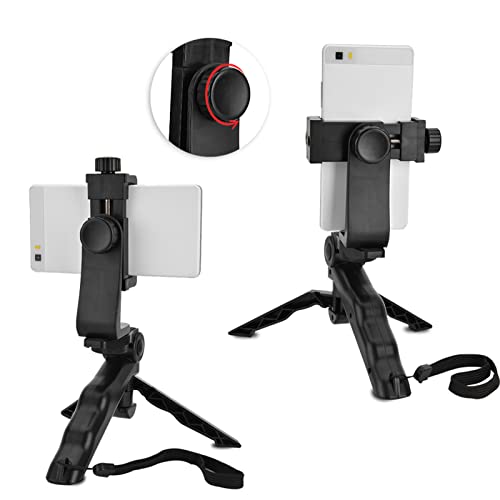 Smartphone Tripod Handheld Phone Stabilizer Foldable Cell Phone Hand Grip Mount Portable Cellphone Gimbal Holder Handheld Hand Grip for Photography Smartphone