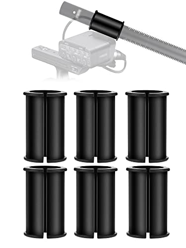 6 Pack Microphone Shock Mount Spacer Rubber Tube Washer Compatible with Sony Camcorder Rode NTG, Sennheiser MKH418 MKH416 MKE600 FX3,FS7,FX6,FX8,FX9,NX80,FS5 and Shotgun Microphone