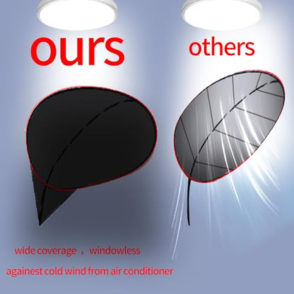 Comastbo 65" office cubicle desk shade,designed for light sensitive workers,idea for office cubicles and orginal desk canopy,block overhead light Black(Patent pending) - size: 65 inches