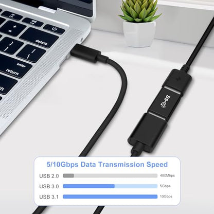 USB 3.0 Male to USB3.0 Female Adapter (2 Pack), OTG 3.0 USB A to 3.0 USB-A Expander Connector USBA Extender Connection or Data Cable Extension, USB3.0 Converter Adapters - style: 3.0Male-3.0Female