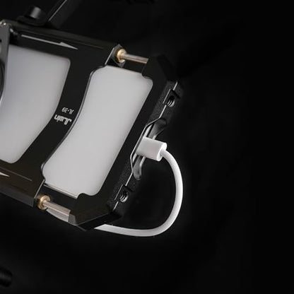 Fotga Aluminum Universal Smartphone Cage Photo Video Stabilizer with Handles Rig for iPhone 17 16 15 14 Pro Max Samsung Cell Phone Vlog Live Stream Video Recording,with Cold Shoe Tripod Mount