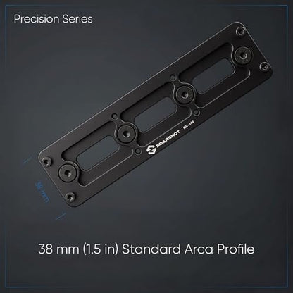MLOK Arca Rail Adapter, Quick Release Dovetail Plate Compatible with Arca-Swiss & RRS Tripod Heads, CNC Aluminum Bipod & Tripod Mount for Hunting (ML-140)