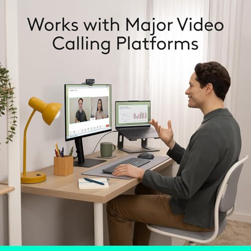 Logitech C920x HD Pro PC Webcam, Full HD 1080p/30fps Video, Clear Audio, Light Correction, Works with Microsoft Teams, Google Meet, Zoom, Nintendo Switch 2’s New GameChat Mode, Mac/Tablet- Black - size: 1 Pack, style: 1080P/30 fps, 720p/30fps