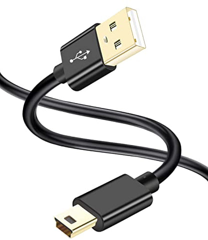 SCOVEE Mini USB Cable for Canon PowerShot Rebel EOS DSLR ELPH Digital Camera,Mini B Cord for GoPro Hero 3+,HD,MP3 Player,PS3 Controller Cord,Garmin,Dash Cam, Data Transfer Charging Charger Wire 3ft