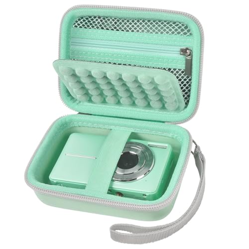 Digital Camera Case for CAMKORY/for Kodak Pixpro FZ45 FZ55/for VAHOIALD/for Sony DSCW800 830/ for Canon PowerShot 180 190. Vlogging Cameras Storage Holder for Travel (Box Only)-Green - color: Green