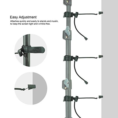 LINCO Lincostore Studio Backdrop Stand Clamp Clips Holder for Backgroud Muslin (10 Pack)