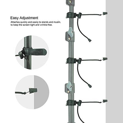 LINCO Lincostore Studio Backdrop Stand Clamp Clips Holder for Backgroud Muslin (10 Pack)