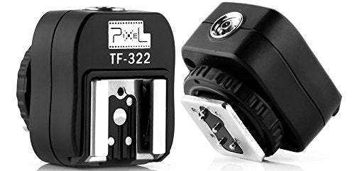 Pixel TF-322 Flash Hot Shoe Sync Adapter with Extra PC Sync Port Dedicated for Nikon DSLR & Flashgun