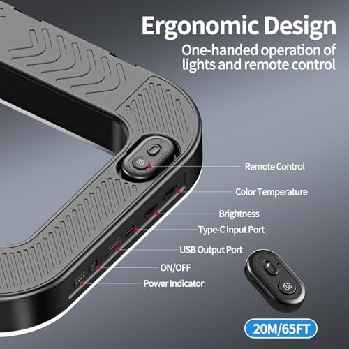 yAyusi Cell Phone Light for Video Recording, Handheld Phone Stabilizer with Light, 8000mAh LED Selfie Phones Ring Light with Phones Holder, Smartphone Video Rig for Camera, Action Camera, Vlog, TikTok - size: Clip