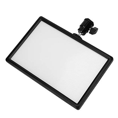 LED Video Light, Fill Light Panel with Bright Natural Soft Illumination Stable Color Temperature, LCD Display for Brightness Color Temperature Adjustment, Compatible with