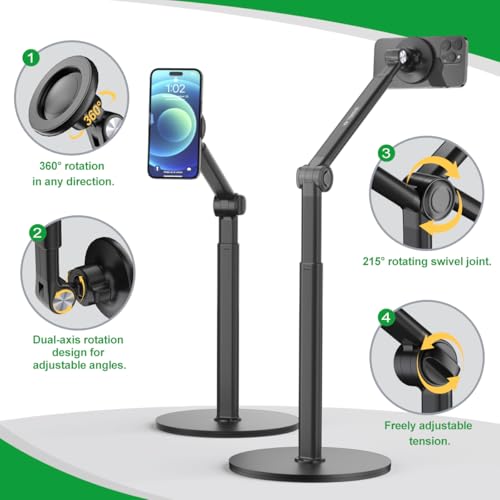 Heavy Duty Aluminum Overhead Phone Stand for Recording (Mix) - style: Mix