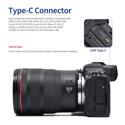Jelanry Camera Tether Cable USB C to USB C 90° Right Angle, for Power Delivery, 5Gbps Data Transfer, Charging Between Camera & Computer+ Tethering Cable Lock Clamp for Sony Canon Nikon, 16.4 feet 5m - size: Straight+Elbow