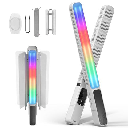 ZHIYUN CINEPEER CF100 100W RGB Light Stick Handheld LED Video Light Wand 2700K-6500K CRI 96+ TLCI 98+ Portable Fill Light with 6 Effect Continuous Output Photography Tube Combo